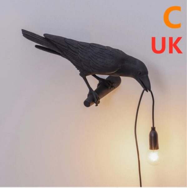 ⁦Creative Auspicious Bird Resin Wall Lamp Decoration⁩ - الصورة ⁦6⁩