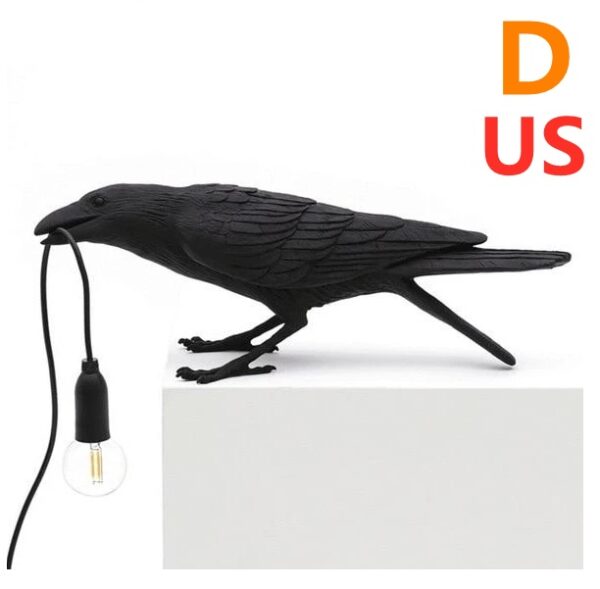 ⁦Creative Auspicious Bird Resin Wall Lamp Decoration⁩ - الصورة ⁦5⁩