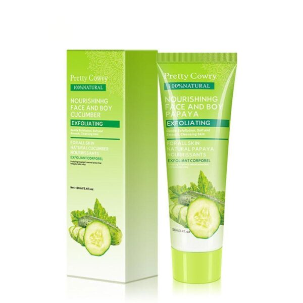 ⁦Cucumber Coconut Papaya Facial Exfoliating Gel Cream 100ml Body Cleansing⁩ - الصورة ⁦3⁩