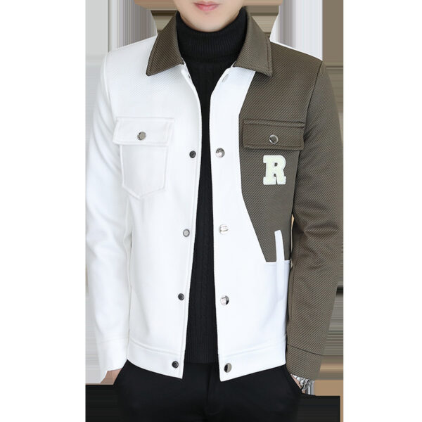 ⁦Men's Stitching Irregular Personality Trendy Top⁩ - الصورة ⁦6⁩