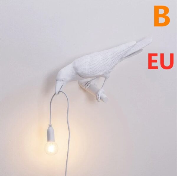 ⁦Creative Auspicious Bird Resin Wall Lamp Decoration⁩ - الصورة ⁦3⁩