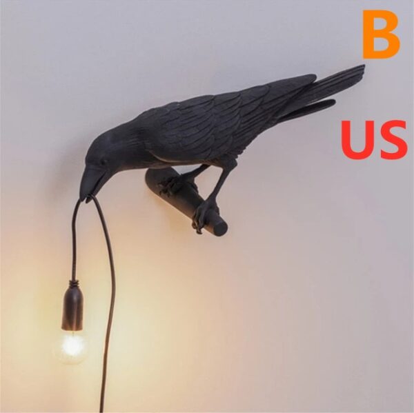 ⁦Creative Auspicious Bird Resin Wall Lamp Decoration⁩ - الصورة ⁦9⁩