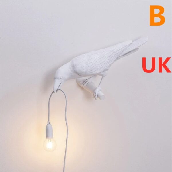 ⁦Creative Auspicious Bird Resin Wall Lamp Decoration⁩ - الصورة ⁦4⁩