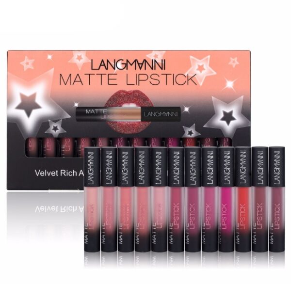 ⁦Matte Lipstick Waterproof Long-lasting Velvet Lipstick Set⁩ - الصورة ⁦2⁩