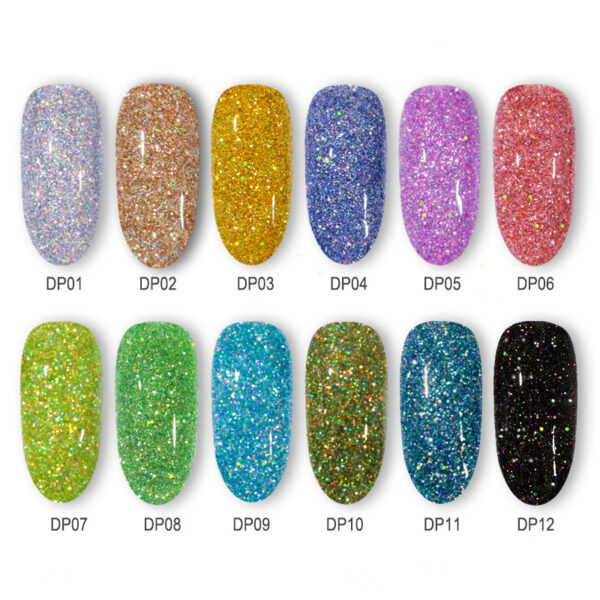 ⁦Laser glitter nail powder⁩ - الصورة ⁦2⁩