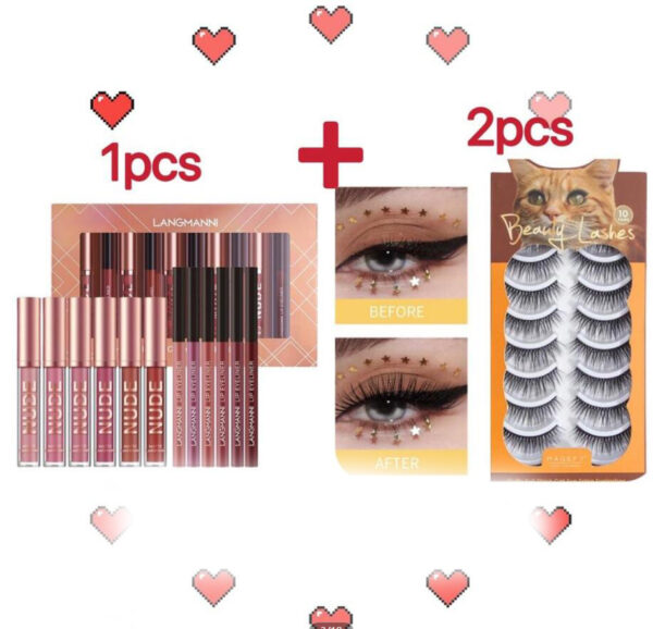 ⁦Lip Liner And Lipstick Makeup 12 Pcs Set 6 Matte Lipstick 6 Lip Liner Pens Waterproof Long Lasting Matte Lipstick Beauty Cosmetics Makeup Gift For Girls Lipstick Set⁩ - الصورة ⁦7⁩