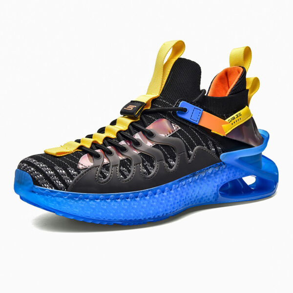 ⁦Sports Shoes Men's Summer Breathable Plus Size Running Men's Casual Korean Style Old Shoes Trend⁩ - الصورة ⁦5⁩