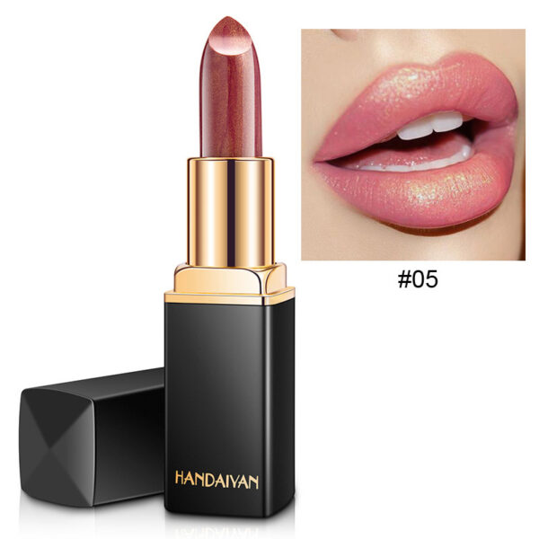 ⁦Shiny Metallic Lipstick Pearlescent Color Temperature Change Lipstick Gilt Lipstick⁩ - الصورة ⁦9⁩