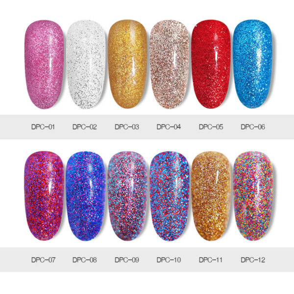 ⁦Laser glitter nail powder⁩ - الصورة ⁦5⁩
