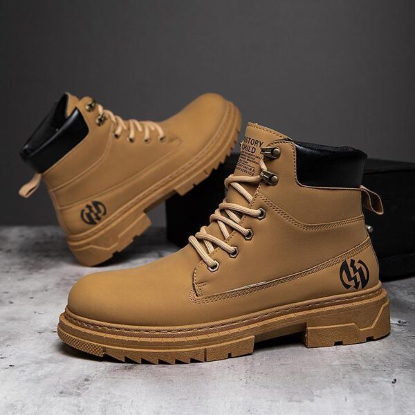⁦Mens Casual High Top Martin Boots⁩ - الصورة ⁦5⁩