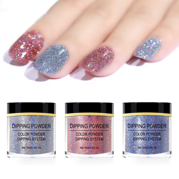 ⁦Laser glitter nail powder⁩ - الصورة ⁦3⁩