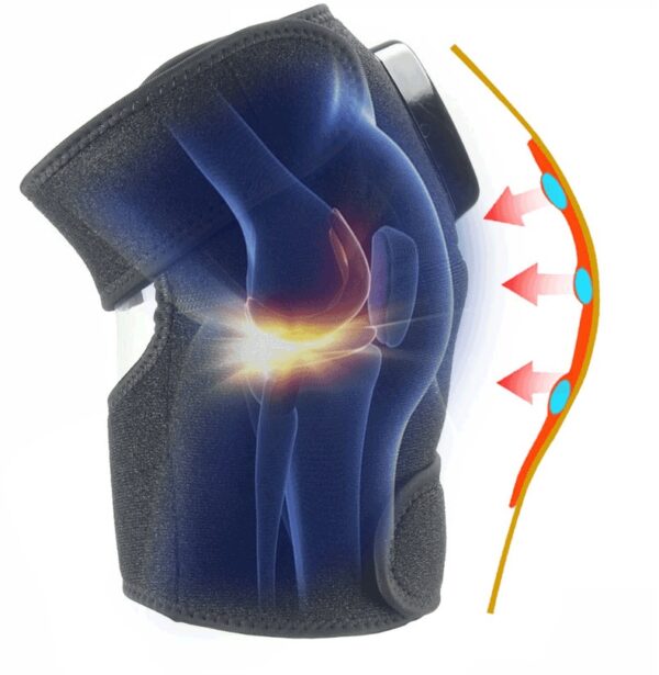 ⁦Electric Infrared Heating Knee Massager Wrap Elbow Joint Support Vibration Therapy Physiotherapy Machine Pain Relief Massageador⁩ - الصورة ⁦9⁩