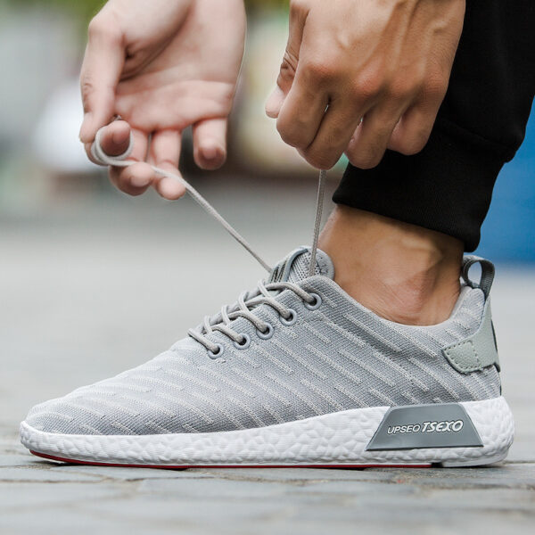⁦Spring and Autumn New Korean men's casual shoes men's shoes all-match tide running shoes lazy shoes⁩ - الصورة ⁦3⁩