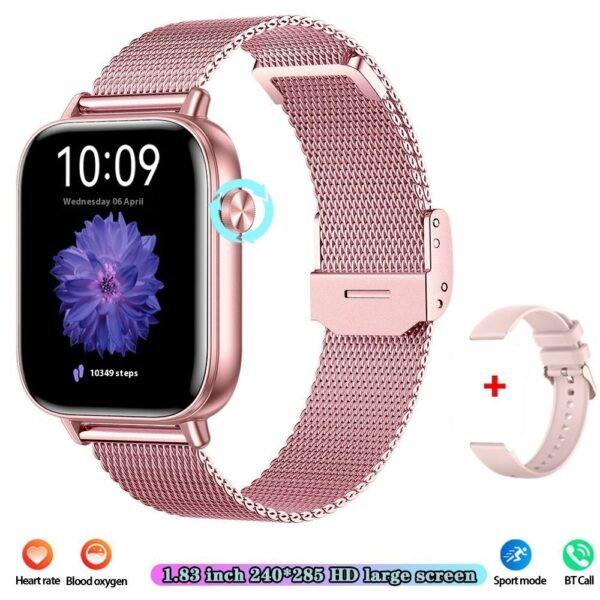 ⁦Smart Watch Mobile Pedometer Heart Rate Monitoring Bluetooth Calling 169 Touch Display Smart Bracelet⁩ - الصورة ⁦6⁩