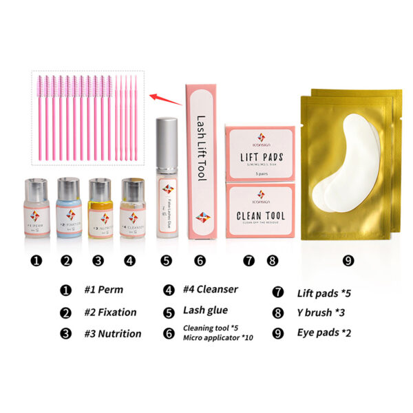 ⁦Upgrade Version Lash Lift Kit ICONSIGN Lifting Perm Eyelash Eyes Makeup Tools⁩ - الصورة ⁦2⁩