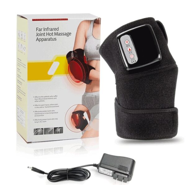 ⁦Electric Infrared Heating Knee Massager Wrap Elbow Joint Support Vibration Therapy Physiotherapy Machine Pain Relief Massageador⁩ - الصورة ⁦7⁩