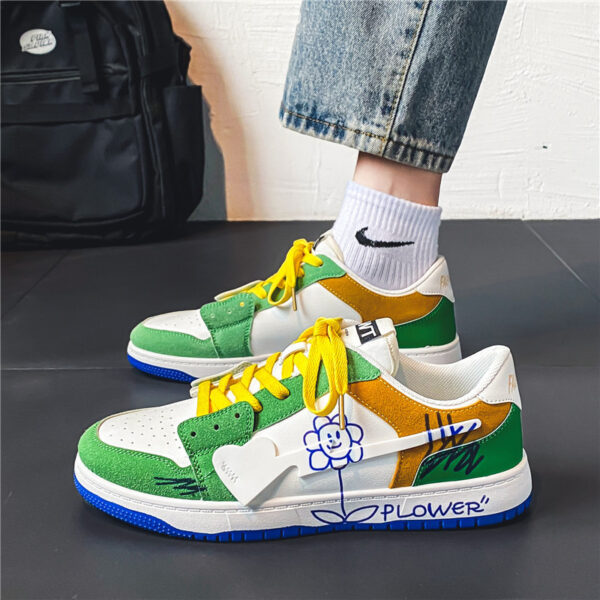 ⁦Mens Fashionable And Versatile Graffiti Shoes⁩ - الصورة ⁦5⁩