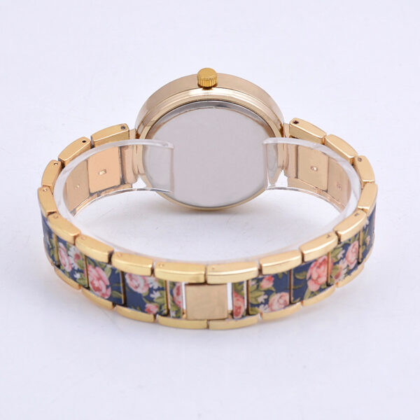⁦Fashion Printing Steel Watch Women⁩ - الصورة ⁦3⁩