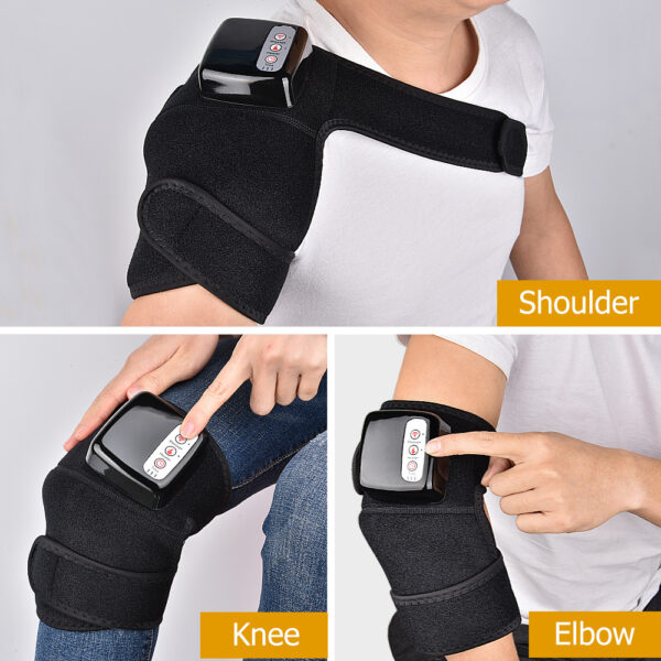 ⁦Electric Infrared Heating Knee Massager Wrap Elbow Joint Support Vibration Therapy Physiotherapy Machine Pain Relief Massageador⁩ - الصورة ⁦5⁩