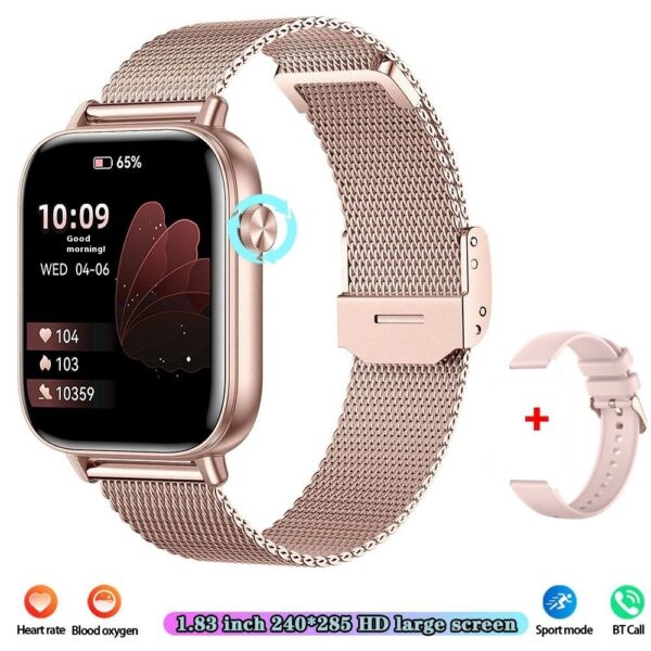 ⁦Smart Watch Mobile Pedometer Heart Rate Monitoring Bluetooth Calling 169 Touch Display Smart Bracelet⁩ - الصورة ⁦5⁩