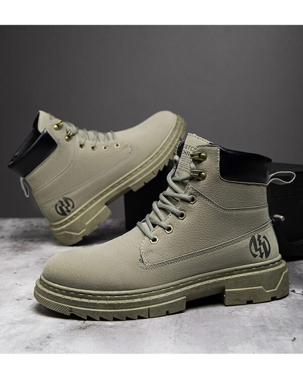 ⁦Mens Casual High Top Martin Boots⁩ - الصورة ⁦6⁩