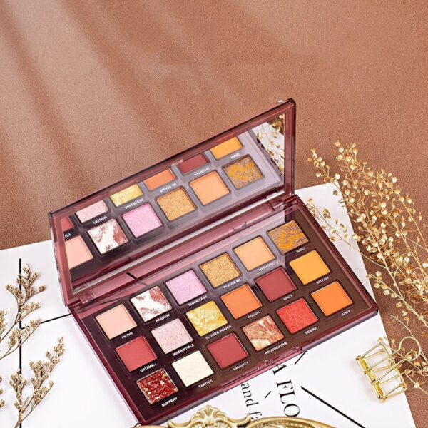 ⁦Makeup Palette 18 Color Eye Shadow Matte Bead Lazy Eye Shadow Palette⁩ - الصورة ⁦3⁩
