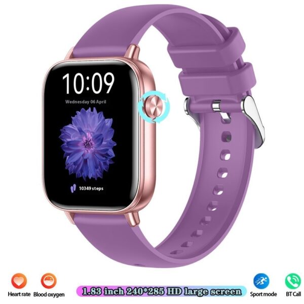 ⁦Smart Watch Mobile Pedometer Heart Rate Monitoring Bluetooth Calling 169 Touch Display Smart Bracelet⁩ - الصورة ⁦4⁩
